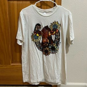 Women’s Large Cream Cow T-Shirt